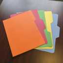 2 x Find It All-Tab File Folders, Letter Size, Third Cut, 18 Folders per Pack, Back to School Supplies for College Students, 5 Color Assortment (FT07173)