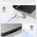 TECKNET Wired Keyboard for Mac, Ultra-Slim Silent Keyboard with USB & Type-C Dual Interface, Full Size with Numeric Keypad, Compatible with Apple MacBook Pro/Air iMac Pro/mini