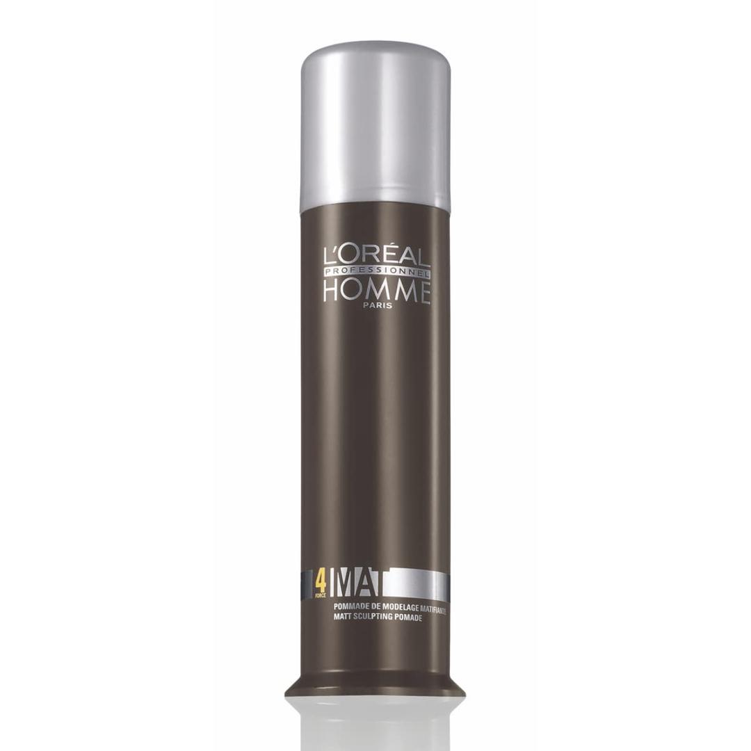 L'Oral Professionnel Paris Styling Pomade For Men - Medium Hold and Matte Finish, Styling Cream For All Hair Types