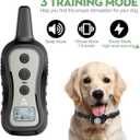 PATPET Dog Training Collar Shock Collar with Remote - 3 Training Modes, Beep, Vibration and Shock, Up to 1000 ft Remote Range, Rainproof for Small Medium Large Dogs