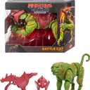 Masters of the Universe Chronicles Action Figure Battle Cat, 6.5 Inch 2026 Movie Accurate, Glass Eyes & Articulated Jaw, Tiger with Saddle & Armor