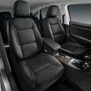 Skechers Memory Foam Seat Covers, Air Cool Mesh Thick Car Seat Covers, Car Seat Covers Front Seats Airbag Compatible, Universal Automotive Comfort for Most Cars, Vans, Trucks, SUV,Black Two Front