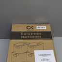 Clear Plastic Storage Bins, Pantry Organizers and Storage or Kitchen Organization and Storage Containers Bins for Organizing, Fridge, Freezer, Bathroom, Pantries, Refrigerator, Cabinet Organizer Bin (11 x 7.5 x 6)