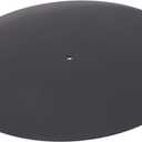 Acrylic Turntable Mat, Shock Absorption Antistatic Non Slip Record Pad with Central Record Label for Standard 12 Inch Turntable Player (Transparent Black)