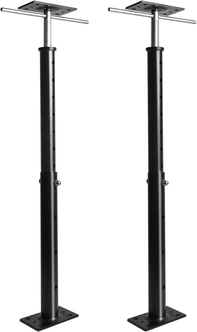 House Floor Jack, 19-38 inches Height Range, Adjustable Post Pole Jacks for Leveling, Joist Beam Basement Jack for House Foundation Temporary Support, 3-5 ton Capacity Floor Jack