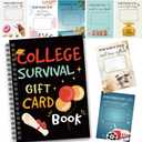 Zhanmai College Gift Card Book 7 x 5 Inch Graduation Gift Card Book 2026 College Survival Booklet Organizer Leaving Home High University School Birthday Care Package Cash Holder(Cute)