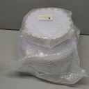 supernal 100pcs White and Gold Plastic Plates Scalloped Plastic Plate - Plastic Plates for Party,Pretty Dinner Plate Perfect for Valentine's Day Wedding and Birthday