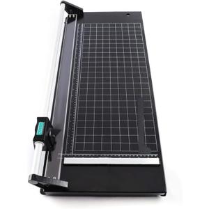 Manual Heavy Duty 36 Inch Rolling Cutter Precision Rotary Paper Trimmer for Photo Paper, Film, Art Paper Jam, Office Paper, Thin Plastic Soft Board, PVC,Cutting Table,Professional Rolling Trimmer