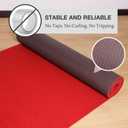 SALLOUS 450 GSM Extra Thick Red Carpet Runner 3 x 30 ft, Heavy-Duty Reusable Rug Runner for Party, Non-Slip Red Carpet with Rubber Backing, Aisle Runway Rug for Weddings, Events Decorations