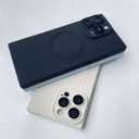 ZhyzRhsm Designed for iPhone 16 Pro Max Case Silicone Compatible with Magsafe, Camera Lens Protector, Military Grade Shockproof Protective, Rectangle Magnetic Phone Case for iPhone 16 Pro Max Black