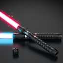 Lightsaber, Dueling Double Light Saber, USB Rechargeable, Metal Hilt with Upgraded 24 Colors 18 Sound 4 Modes Light Sabers for Adults, Lightsabers for Kids Cosplay Birthday for Fun, 2Pack, 40"+40", long