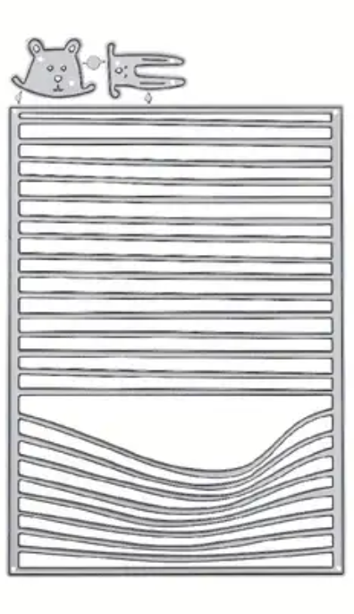 1PC Window Blinds Pets Dies Metal Cutting Die Cut for Handmade Card Making Scrapbooking Album Paper Festival DIY Gifts Packing Art Tempalte