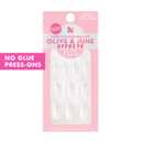 Olive & June Effects Super Stick Mani Press On Nails | Extra Short Round | No Glue Needed | 32 Tab Nails in 16 Sizes | Non-Toxic Tabs | Easy On-Off Non-Damaging Realest Look | 7-Day Wear |Cloud Chrome