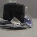 Funny Party Hats Felt Top Hats - 2 Pack - 1 Black & 1 White Top Hat Costume Hats