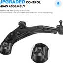 Front Lower Control Arm w/Ball Joint for Nissan Sentra 2001-2006, Stabilizer/Sway Bar Links + Tie Rod Ends, Left & Right, Outer & Inner, 8Pcs Suspension Kit K620359 K620358 K9543 ES2814RL EV380