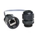 5PCS M20 RJ45 Waterproof Cat5 8P8C Connector IP67 Ethernet LAN Cable Connector Double Head with Cat5 Network Cable Outdoor LAN Coupler Adapter Male to Female