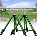 Impact Lawn Sprinkler with Tripod Stand, Adjustable 0360° Rotating Sprinklers for Yard & Garden, Wide Coverage Garden Hose Sprinkler Fits 3/4" Hose for Grass Watering (2packs)