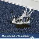 BEQHAUSE Kitchen Runner Rugs 24"x60", Non-Slip Kitchen Mats for Floor, Super Absorbent and Stain Resistant Kitchen Rug, Machine Washable Rugs for Kitchen, Hallway, Laundry & Sink, Blue