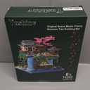 Cherry Blossom Tree Building Set with Gift Box, Original Music Cherry Blossom Tree House(Type :Symphony), Japanese Sakura Tree House Lights Building Kit3320 Pcs, Cherry Bonsai Building Set.