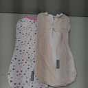 SwaddleMe by Ingenuity Compression Baby Swaddle Pod, Two-Way Zipper for Easy Diaper Changes, Improves Sleep & Calms Startle Reflex, 0-2 Months, 1.0 TOG, 2-Pack - I Heart You