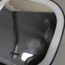 Compact Travel Makeup Mirror, Rechargeable 1X/10X Magnifying Compact Mirror with Dimmable Light, 2-Sided Handheld Portable Folding Mirror, Mini Makeup Mirror for Purse, Pocket, Gifts (Black)