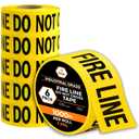 Xpose Safety Yellow Fire Line Do Not Cross Tape – (6 Rolls) | 3" x 1000' High-Visibility Barricade Tape for Construction Sites, Hazards, Crime Scenes