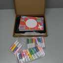 Tenceur 57 Pcs Kids' Sand Art Kits Color Craft Sand Art Pictures Peel  Painting Board Tray Brush Bottles for Kids Valentine's Day DIY Crafts(Underwater World and Transportation)