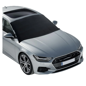 EcoNour Windshield Cover for Ice and Snow  Universal Fit for Car, SUV, Truck, Heavy Duty 600D Oxford Fabric Frost Protector for Ice & Sleet, Includes AntiTheft Straps, Medium (69"x42")