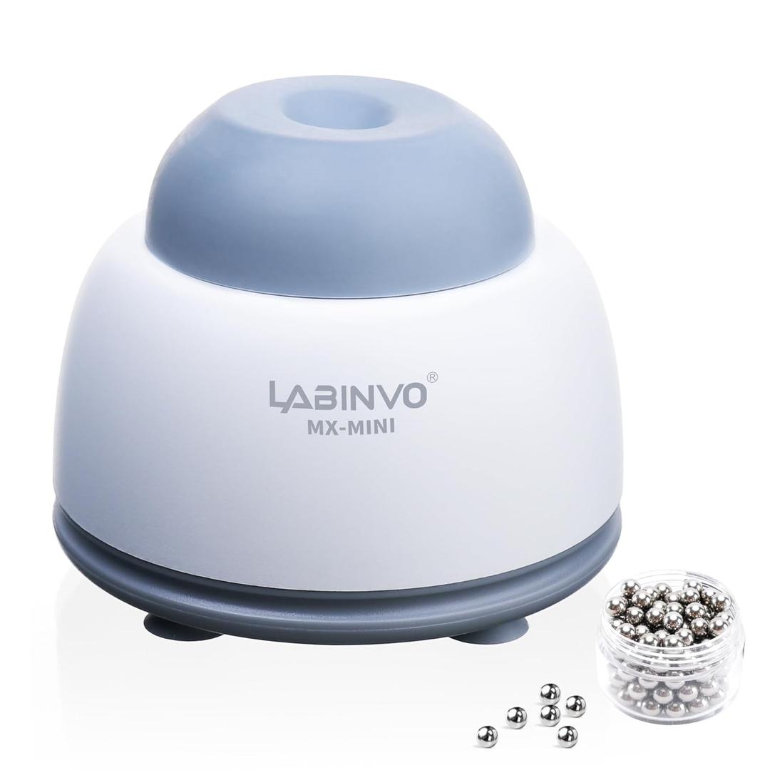 LABINVO Mini Vortex Paint Mixer, Lab Vortex Shakers with Touch Function, Lab Vortexer for Gel Polish, Eyelash Adhesives and Test Tubes Vortex Mixing, INMXMN001