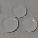 Porcelain Appetizer Plates Set of 3, 5 Inch White Dessert Salad Plates, Small Dinner Plates for Sides Snack Sauce, Kitchen Ceramic Serving Dishes