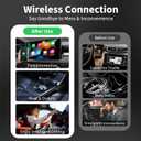 Acmount 2 in 1 Wireless Carplay Adapter & Android Auto 2026 Upgrade Wired CarPlay to Wireless, Fast Auto-Connect, Mini USB Design, Plug & Play Wireless Dongle for iPhone 6+ / Android 11+ (Silver-Gray)