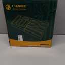 Calmbee 9 IN 1 Storage Bag Organizer for Kitchen Drawer, Bamboo Foil and Plastic Wrap with Cutter, Organizers Compatible Gallon, Quart, Sandwich Snack Size (Natural)