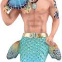 December Diamonds 55-55420 Merman, Turtle Time Hanging Ornament