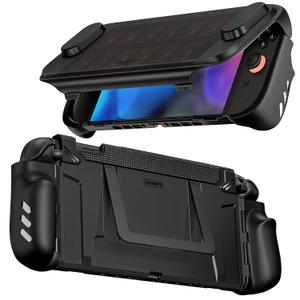 COOWPS P3 for Nintendo Switch 2 Case with Flip Stand, Military-Grade Protection, Non-Slip Ergonomic Grip, Dock Compatible Accessories Full Protection Front Cover with 12 Game Card Slots