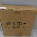 ROLOVE 13 Inch Vanity Mirror with Lights, Round Make Up Mirror with Lighting, LED Mirror Makeup Mirror with Lights for Bedroom Tabletop, Smart Touch Control, 360° Rotation (White)