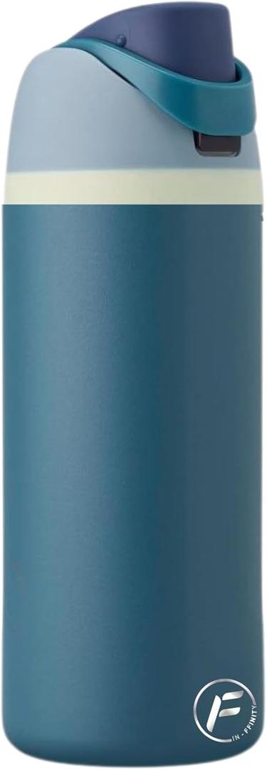 IN-FFINITY- 16oz Water Bottle - Insulated Stainless Steel with Straw SWIG & SIP Lid, 24h Cold & 12h Hot | Gym, Hiking, Travel & Kids Sports Metal Water Bottle with Carry Handle (GRASS GREEN)