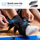 Upgraded Ankle Brace for Sprained Ankle [Stronger Support & Ultra Breathable] Ankle Support with Side Stabilizing Pads, Adjustable Quick Lace Up Ankle Stabilizer for Injury Recovery, Sports, Men&Women