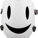 nezababy High-Rise Invasion Mask Cosplay Sniper White Smile Mask Anime Tenkuu Shinpan Halloween Prop Resin