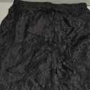 SOLY HUX Women's Lace Sheer Wide Leg Pants Elastic Waist See Through Party Trousers L