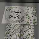 Outus 51 Pieces Sage Greenery Wedding Cards Box Bridal Shower Card Box Baptism for Wedding Decorations Gift Advice Card Holder Double Sided Advice Wishes Cards for Bridal Shower Party Favors