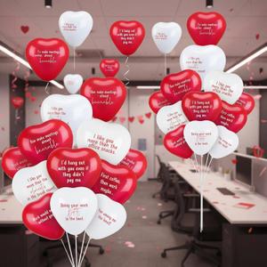 2 x 80 Set Valentine's Day Office Decor for Employees Staff Funny Work Decorations Celebrate Team Bonding for Workplace Coworker Office (Heart)