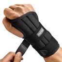 FREETOO Wrist Brace for Carpal Tunnel Relief Night Support, Maximum Support Hand Brace with 3 Stays for Women Men, Wrist Support Splint for Right Hands for Tendonitis, Arthritis, Sprains (Right, S/M)