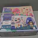 Meland Kids Camping Set for Girls - Camping Tent Toys for Girls Indoor Outdoor Pretend Play, Christmas Birthday Gift Idea for Toddler Girl Age 3,4,5,6 Year Old (Pink)