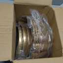 4 Pcs Large 9 Inch Compote Vase for Centerpiece Flower Holder Metal Compote Bowl Indoor Outdoor Flowers Fruits Plant for Wedding Party Decoration Christmas Home (Bright Gold)