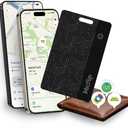 Wallet Tracker Card [Apple MFi Certified] (iOS and Android) Bluetooth Tracker Card, 0.07in Rechargeable Smart Tracking Card Work with Apple Find My, Keys, Luggage Tags, Bags, Passports, Purse(1 Pack)