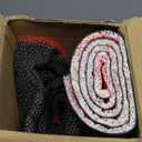 Duraaamo 2 Pcs Valentines Door Mat Heart Outdoor Welcome Mats for Front Door Love Non Slip Coir Floor Doormat Red White Pink Stripe Rug for Outside Front Porch Entryway Decor(Pink White Heart)