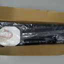 Black Long Curtain Rod Tension Shower Curtain Rods 30 to 120 inch Adjustable Spring Heavy Duty Rods for Bathroom Windows Outdoor No Drill No Slip Spliced and Telescopic Design