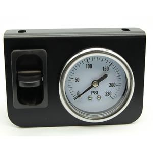 Air-Rite In-Cab Single Air Gauge Control Kit With Paddle Switch for Suspension Springs and Ride
