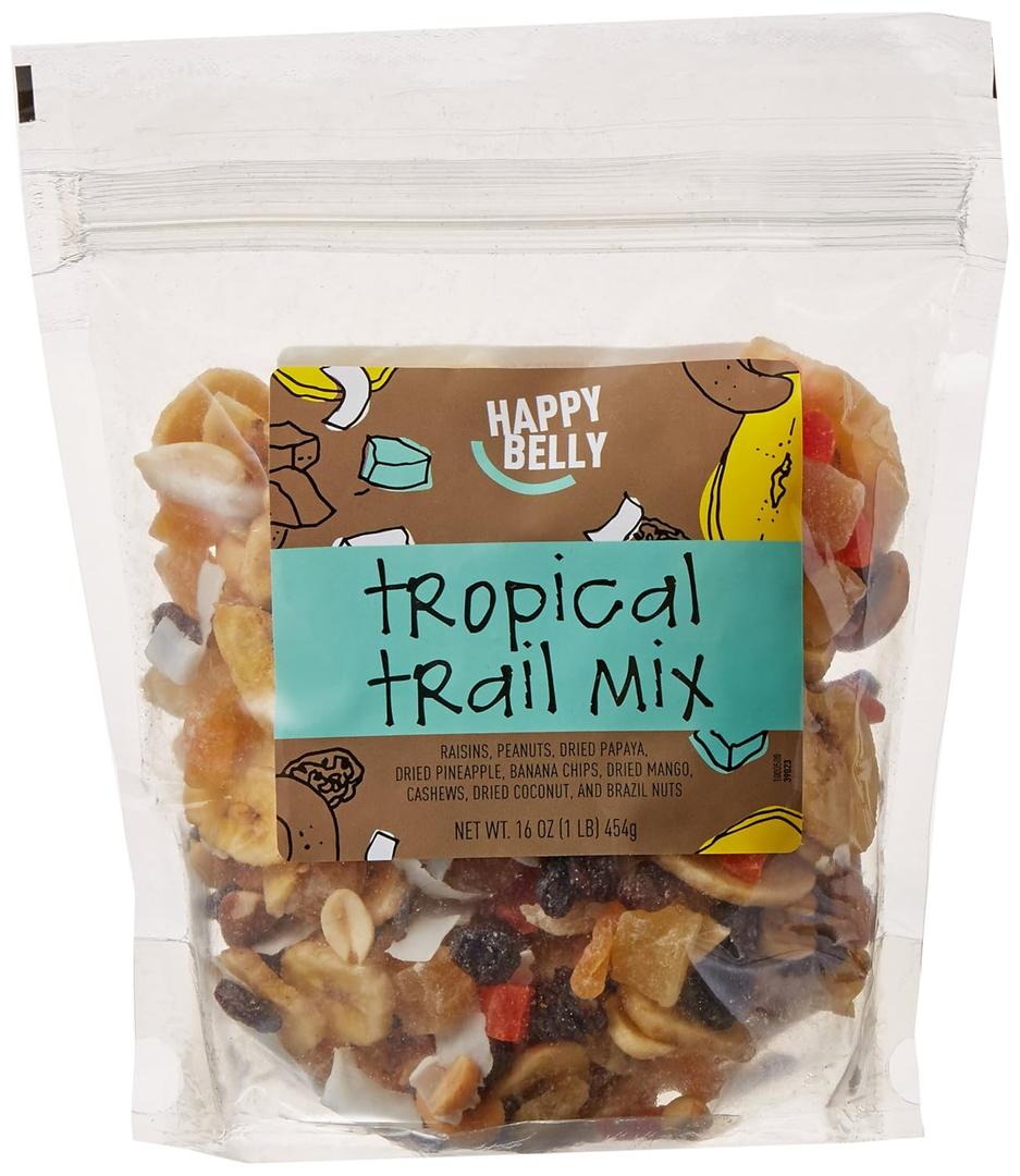 Amazon Brand - Happy Belly Tropical Trail Mix, 1 pound (Pack of 1)