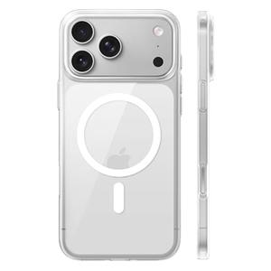 TORRAS Magnetic Slim Fit for iPhone 17 Pro Case 6.3 inch, Ultra-Thin, Compatible with MagSafe, Lightweight Matte Anti-Scratch Hard PC Cover Phone Case for iPhone 17 Pro OriginFit, Clear